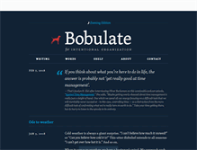 Tablet Screenshot of bobulate.com